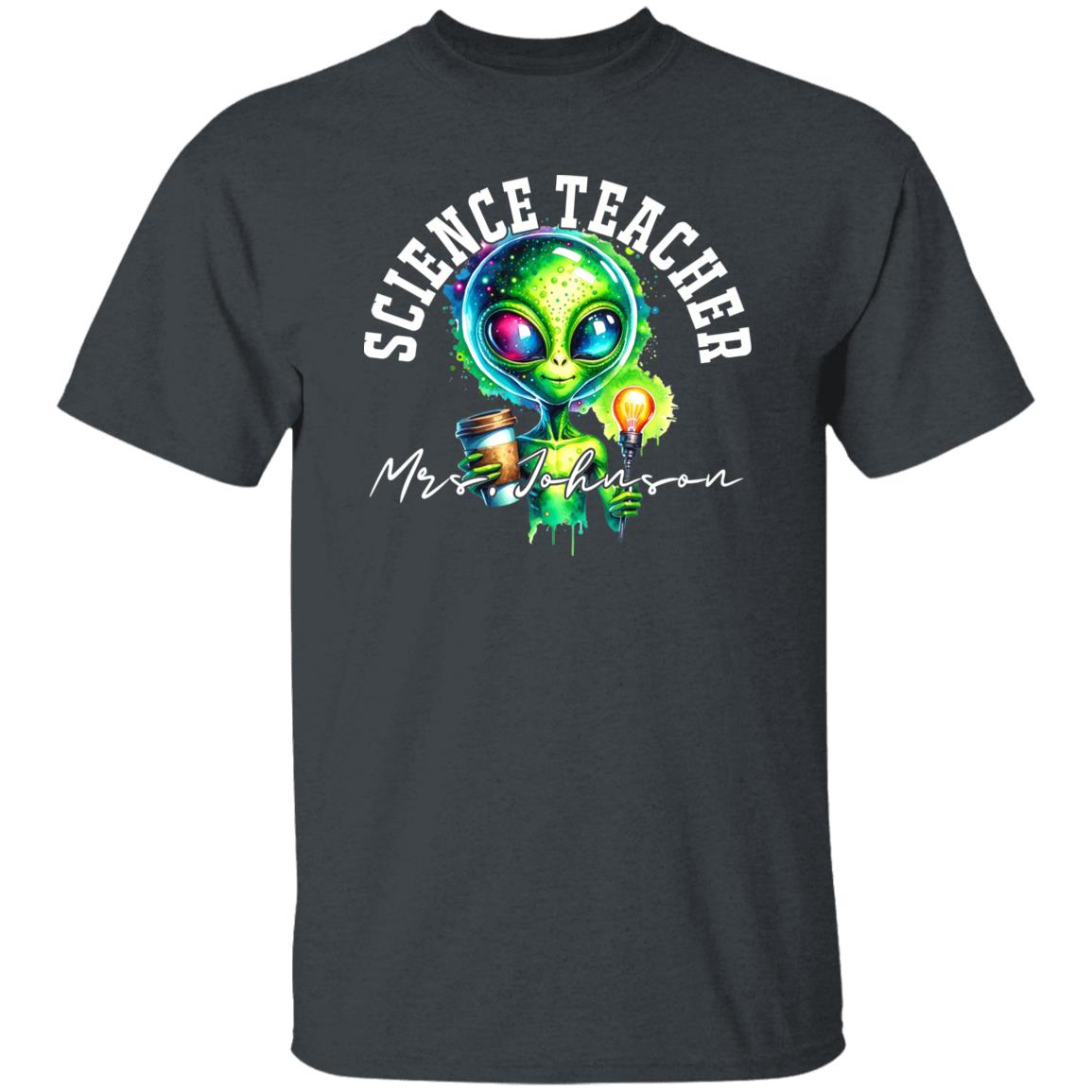 Science teacher funny Personalized Unisex T-shirt Custom Physics teacher Black-Family-Gift-Planet
