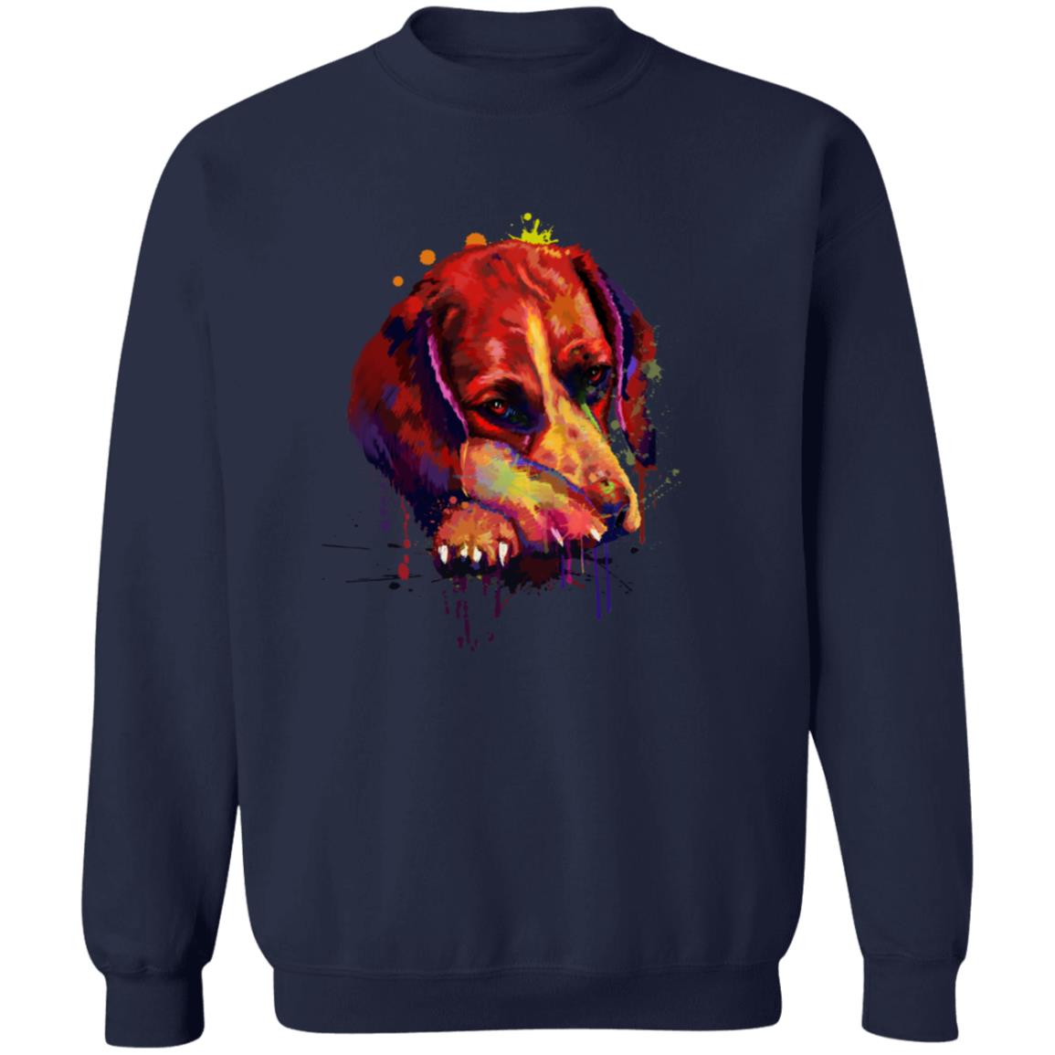 Artistic Beagle dog Unisex Crewneck Sweatshirt digital Art-Family-Gift-Planet