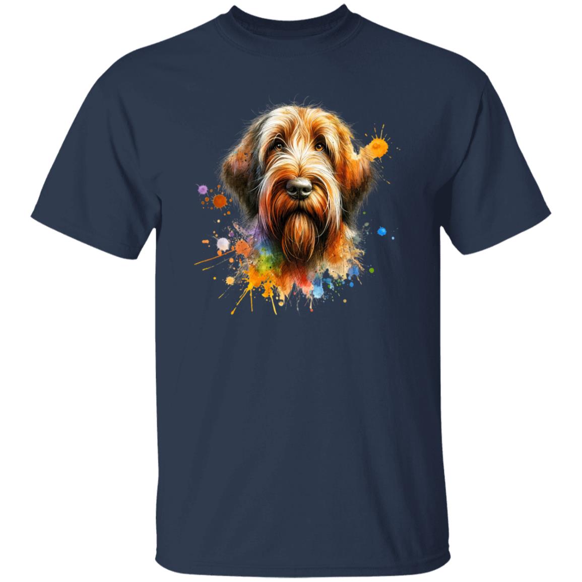 Spinone Italiano dog mom Color Splash Unisex T-shirt Black Navy Dark Heather-Family-Gift-Planet