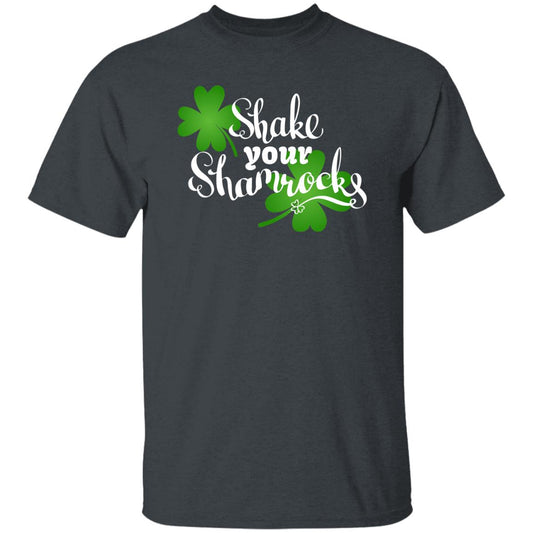 Shake your shamrocks St Patrick Day Unisex t-shirt 4XL 5XL 6XL Irish Green-Dark Heather-Family-Gift-Planet