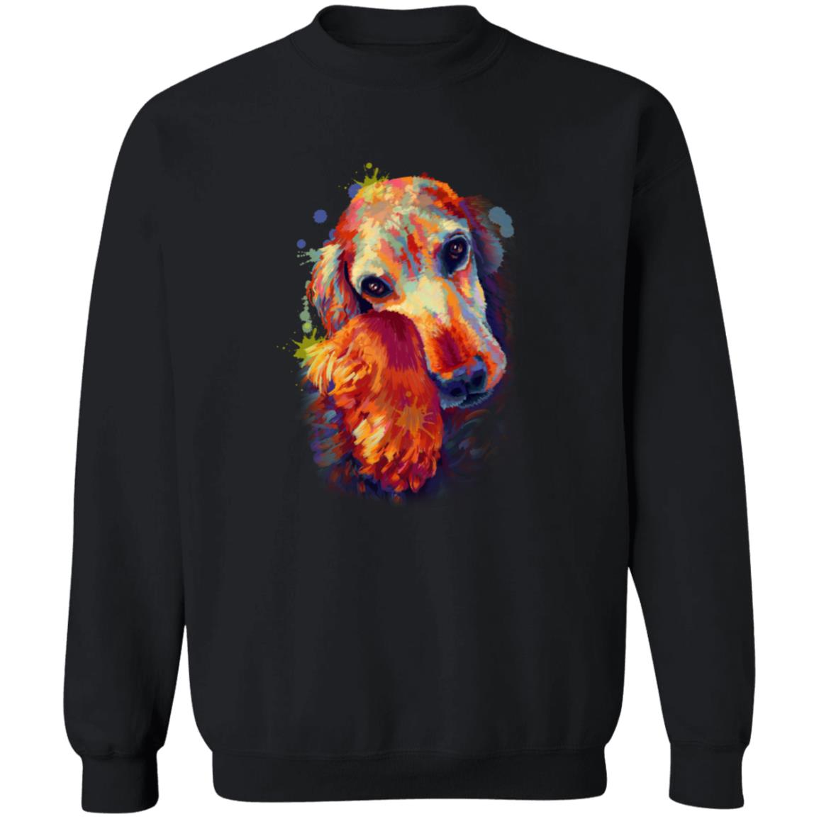 Artistic Cocker Spaniel dog Unisex Crewneck Sweatshirt digital Art-Family-Gift-Planet