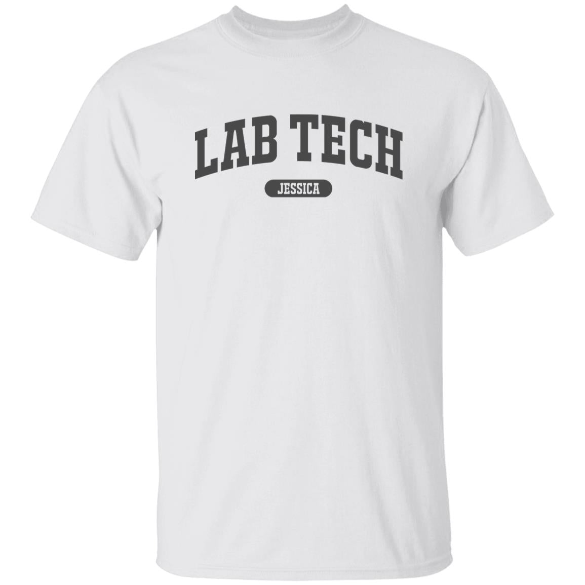 Lab tech Personalized Unisex T-shirt Custom Laboratory Technician White Sand Light Blue-Family-Gift-Planet