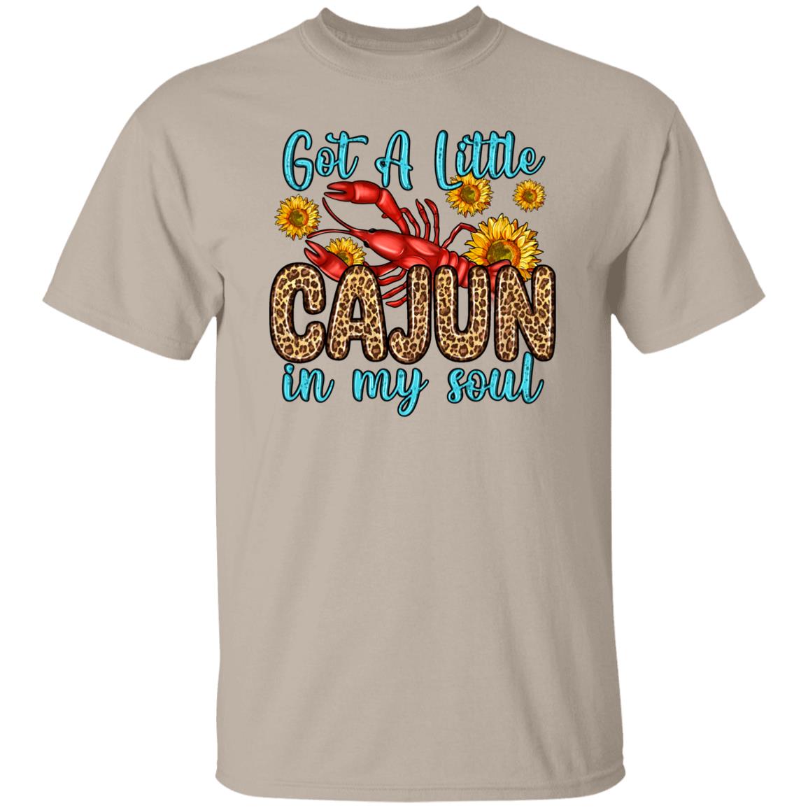 Got a little cajun in my soul T-Shirt gift Crawfish season Unisex tee Sand White Sport Grey-Family-Gift-Planet