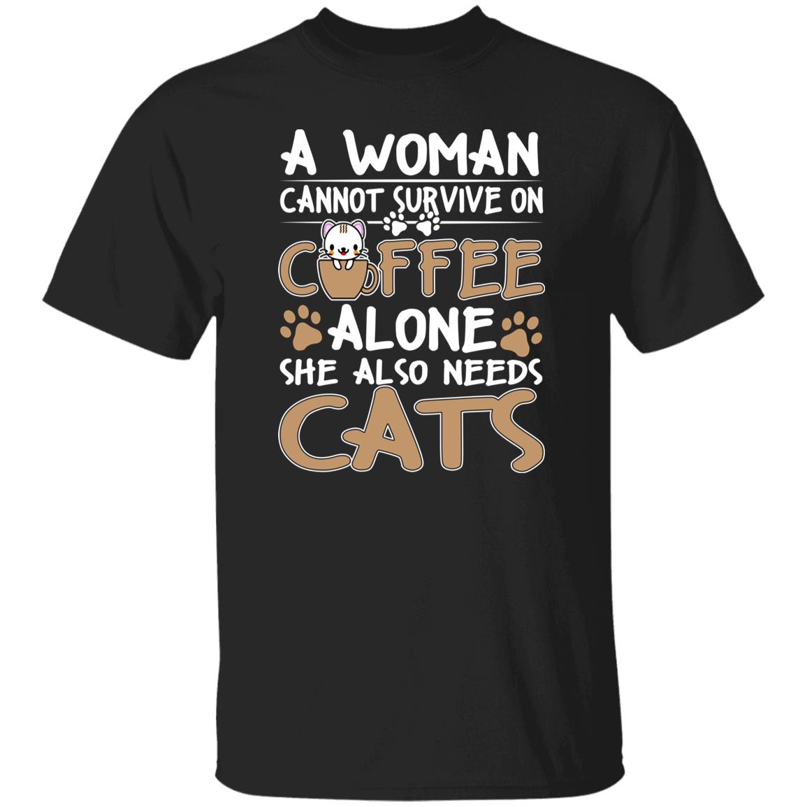 Cats and Coffee Unisex shirt cat owner tee Black Dark Heather-Family-Gift-Planet