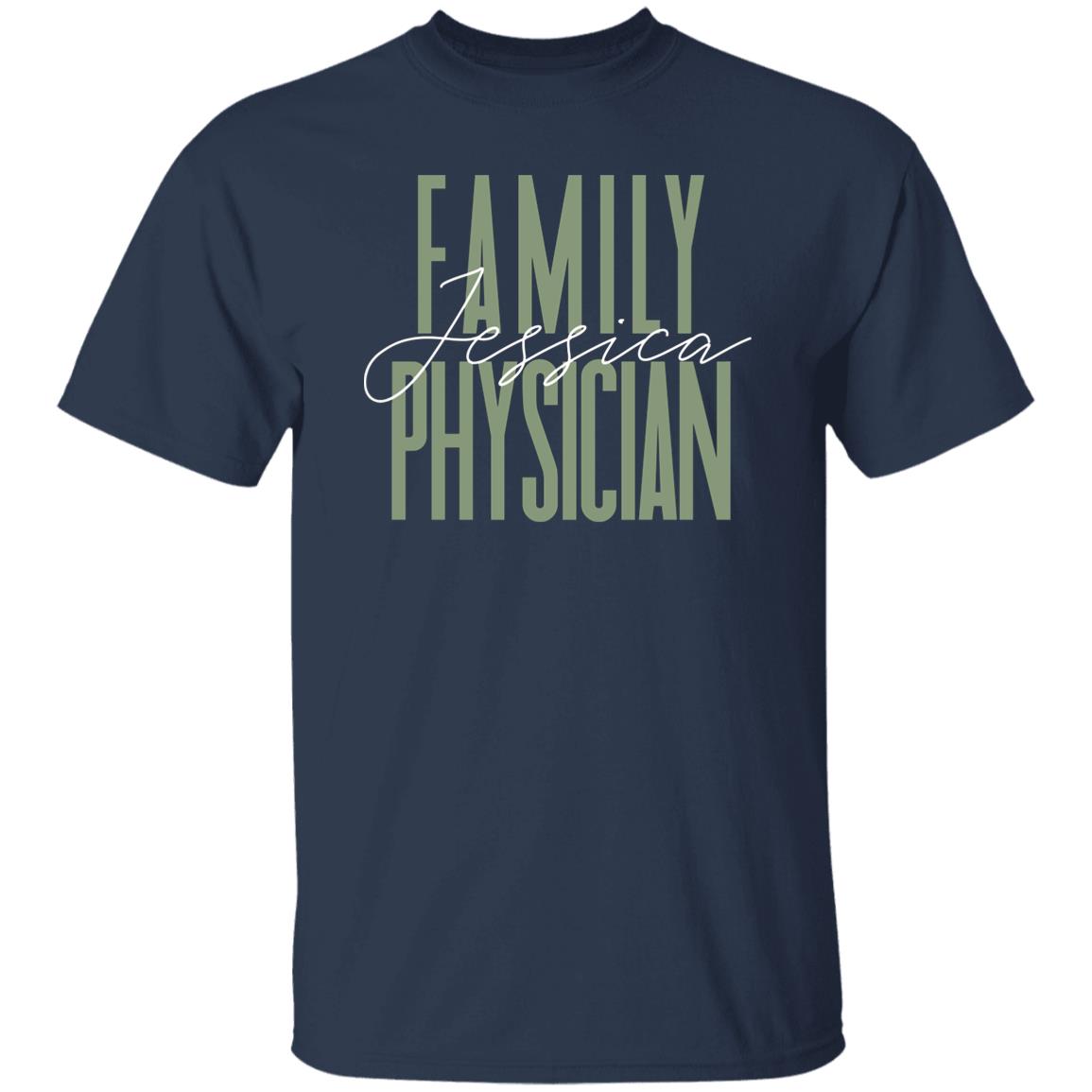 Family physician T-Shirt gift Family Therapist Doctor Customized Unisex tee Black Navy Dark Heather-Family-Gift-Planet