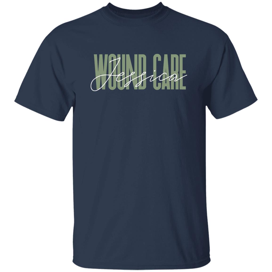 Wound care T-Shirt gift Ostomy Wound care nurse Customized Unisex tee Black Navy Dark Heather-Family-Gift-Planet