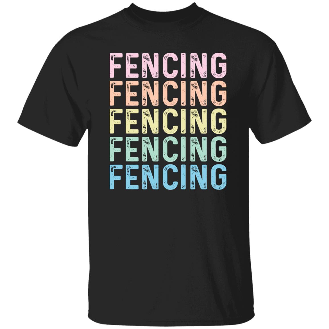 Fencing Unisex Shirt, Fencer tee Black S-2XL-Black-Family-Gift-Planet