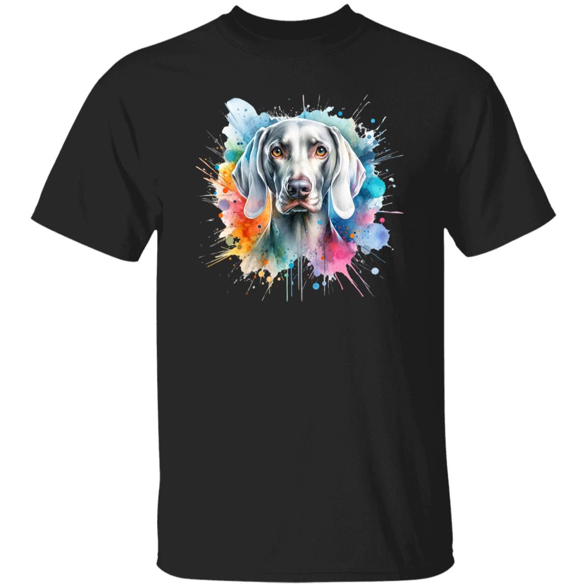 Weimaraner Dog mama Color Splash Unisex T-shirt Black Navy Dark Heather-Family-Gift-Planet