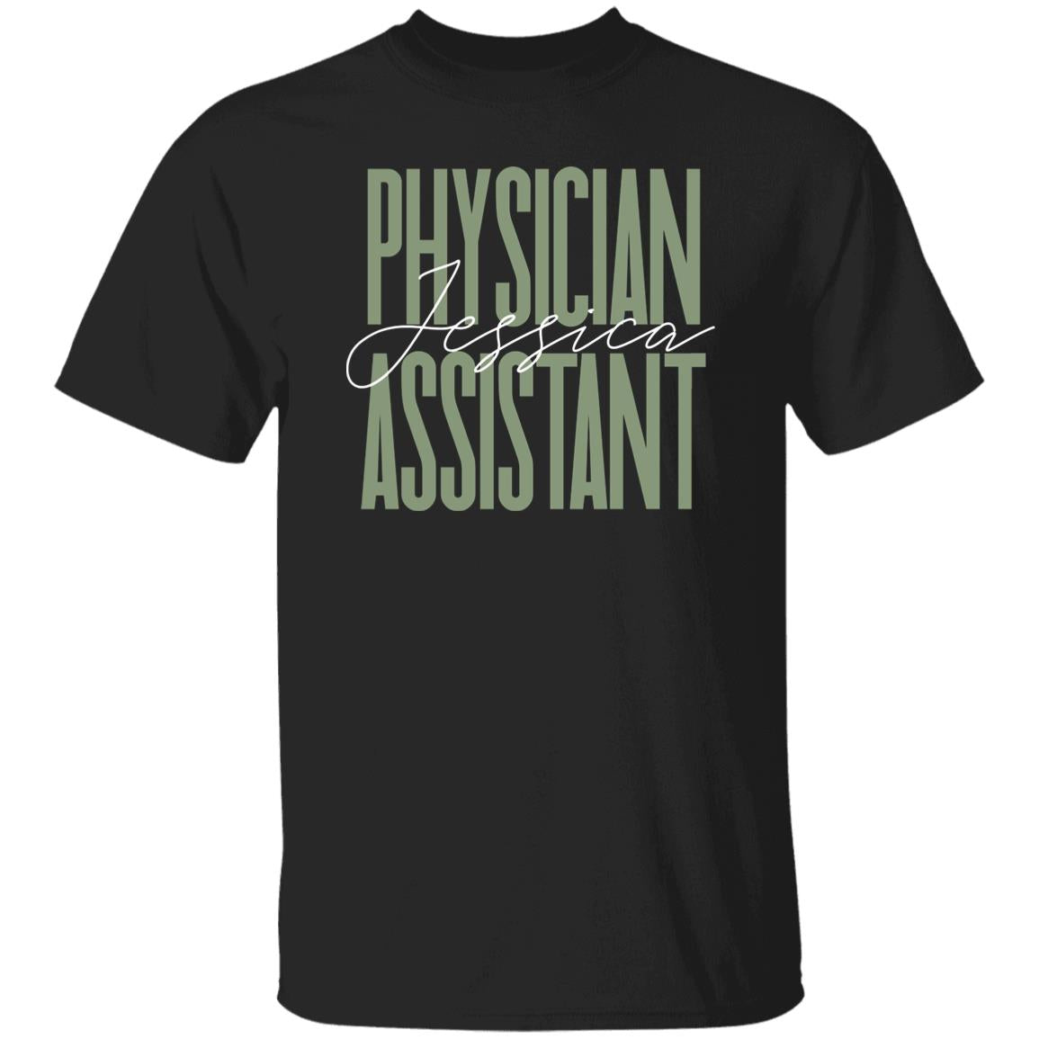 Physician assistant T-Shirt gift Doctor Assistant Customized Unisex tee Black Navy Dark Heather-Family-Gift-Planet