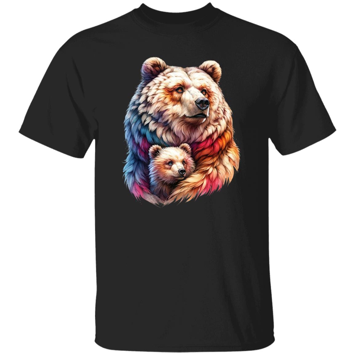 Mama Bear Unisex T-shirt Mother's Day tee Black Navy Dark Heather-Family-Gift-Planet