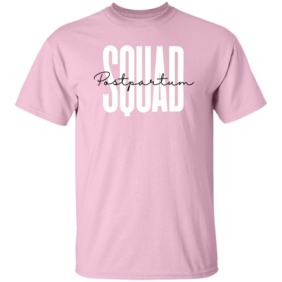 Postpartum squad T-shirt gift nicu Postpartum nurse Unisex Tee Sand Pink Light Blue-Family-Gift-Planet