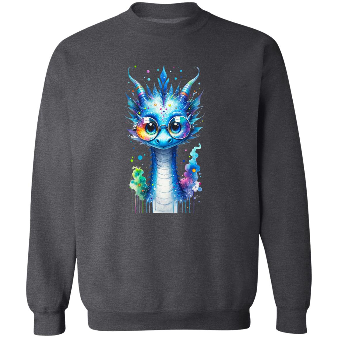 Blue Dragon Color Splash Unisex Sweatshirt 2024 New Year Crewneck-Family-Gift-Planet