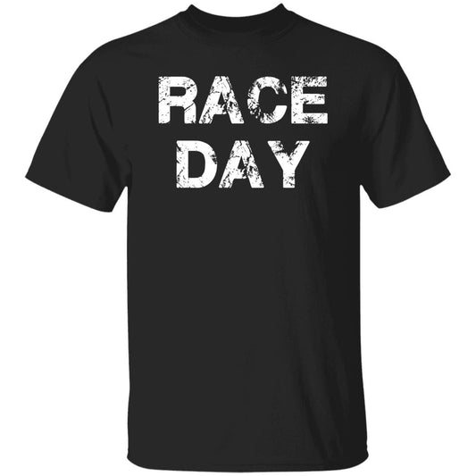 Race day Unisex T-shirt Car racing tee black dark heather-Black-Family-Gift-Planet