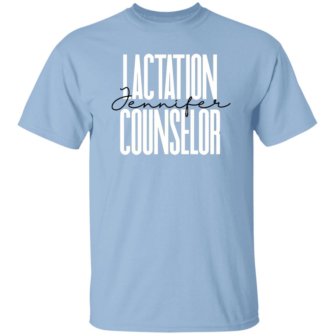 Kickboxing Lactation counselor Unisex T-shirt Custom Name Sand Blue Pink-Family-Gift-Planet