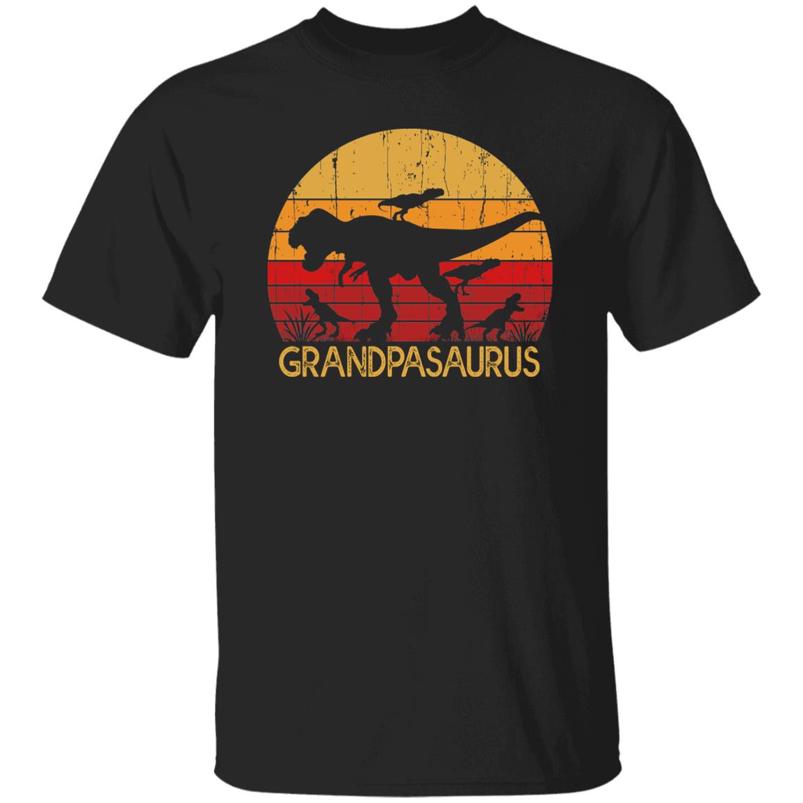 Grandpasaurus Vintage shirt gift for Grandfather Black Navy Dark Heather-Family-Gift-Planet