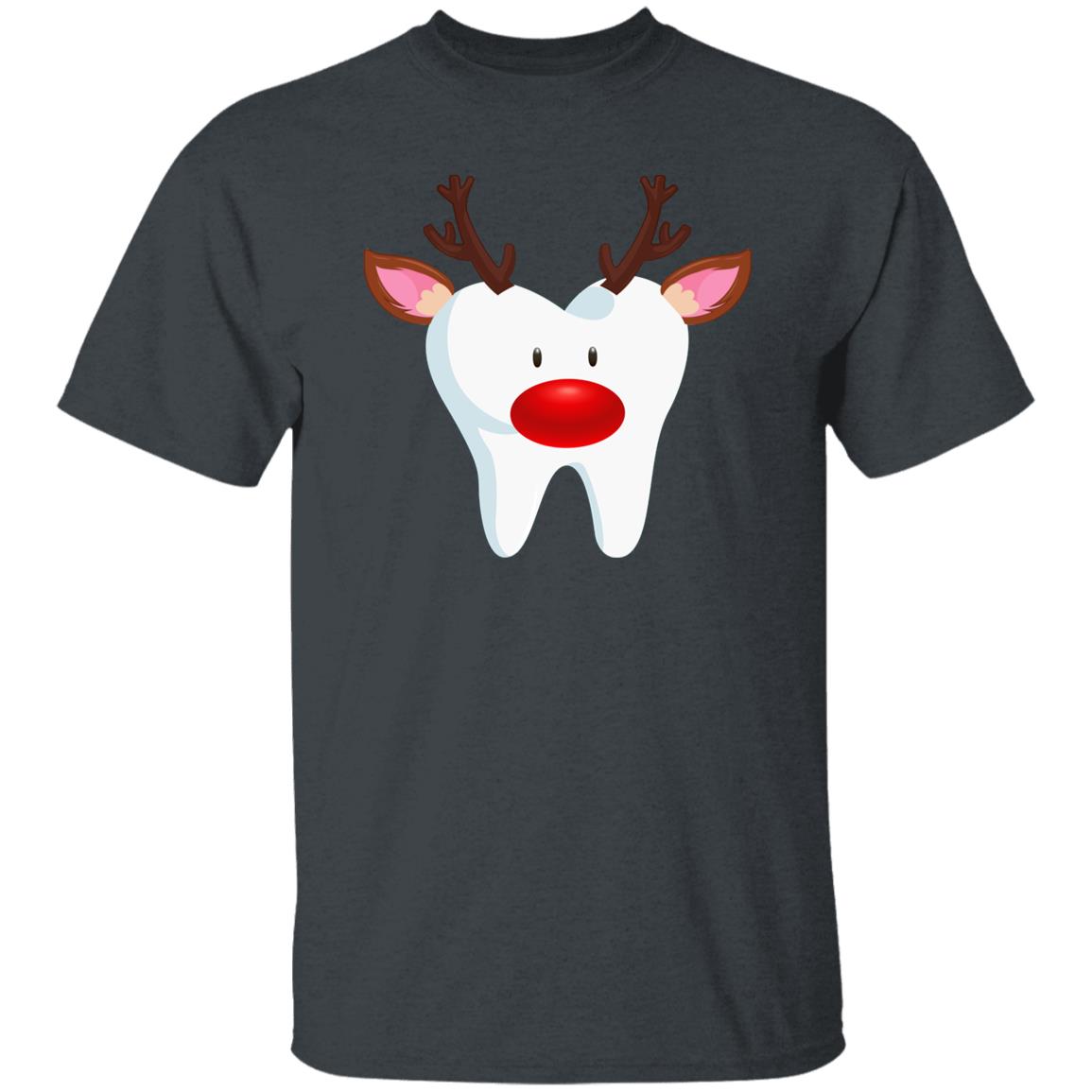 Dental Christmas Unisex Shirt funny dentist Holiday tee Black Dark Heather-Family-Gift-Planet