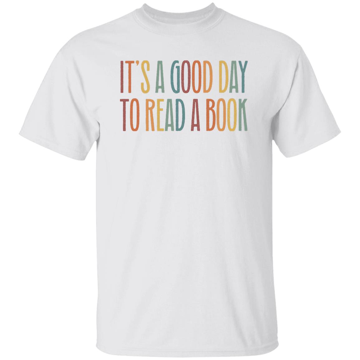 it’s a good day te read a book Unisex T-Shirt Librarian tee Black Dark Heather White-Family-Gift-Planet