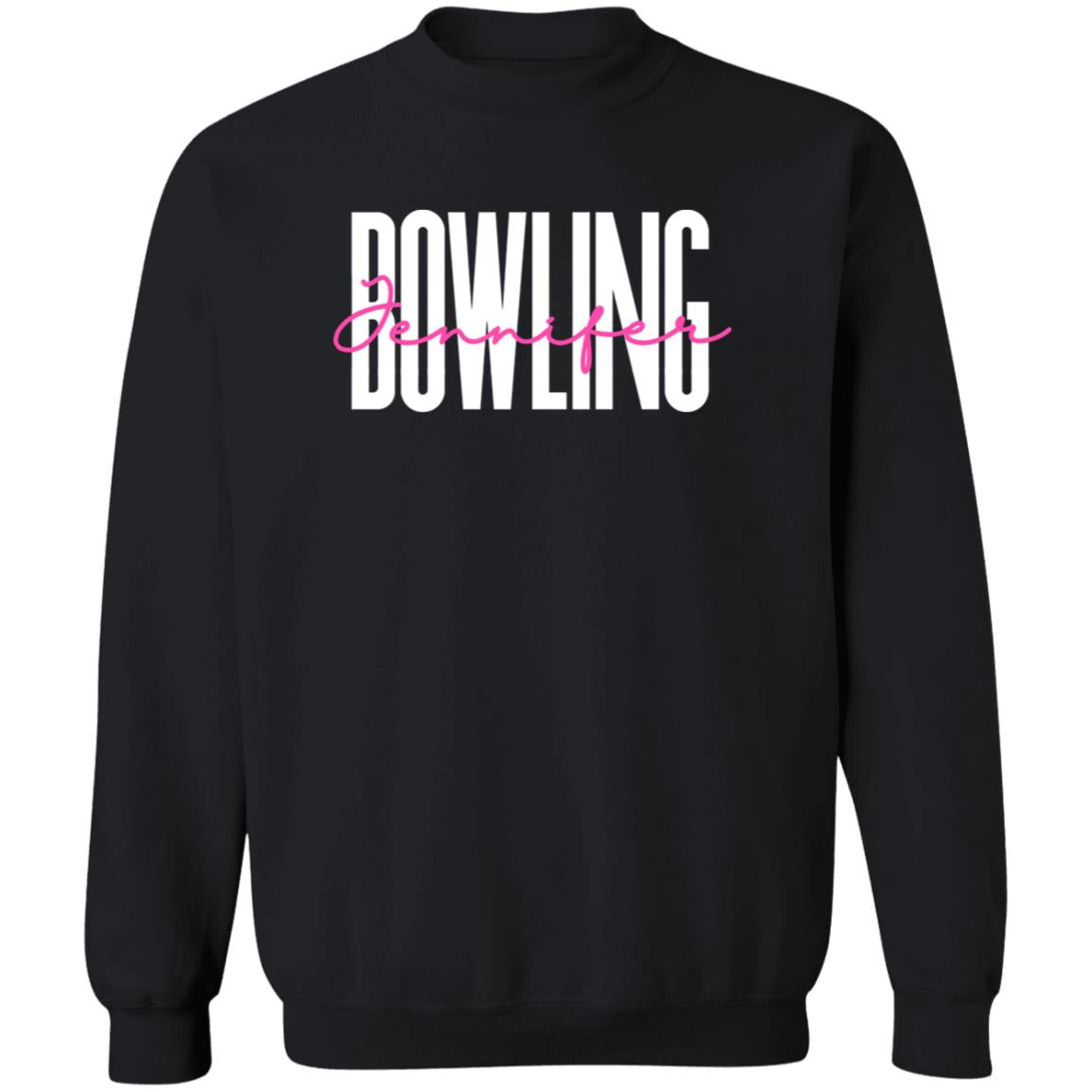 Personalized Bowling Unisex Sweatshirt Custom name Bowler Sand Black Dark Heather-Family-Gift-Planet