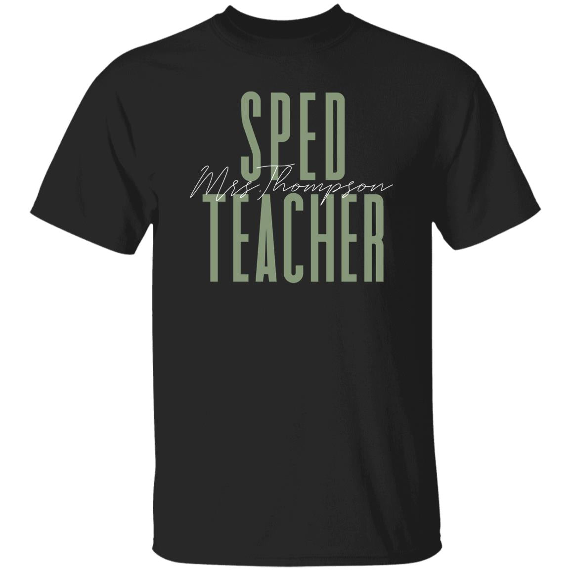 SPED teacher T-Shirt gift Special Education Customized Unisex tee Black Navy Dark Heather-Family-Gift-Planet