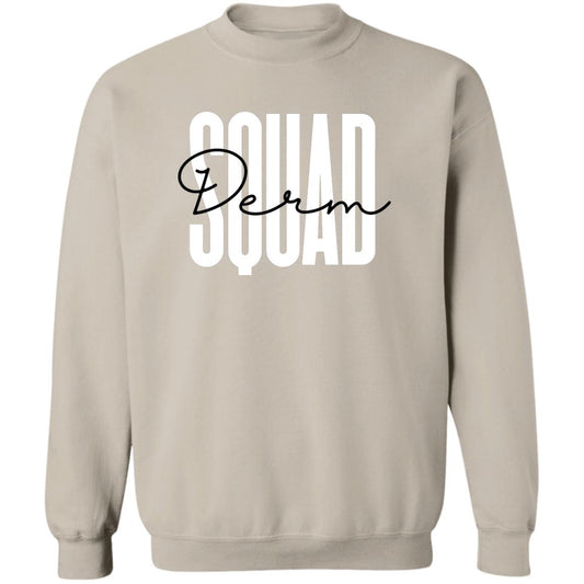 Derm squad Unisex Sweatshirt, dermatology nurse Crewneck Sand-Sand-Family-Gift-Planet