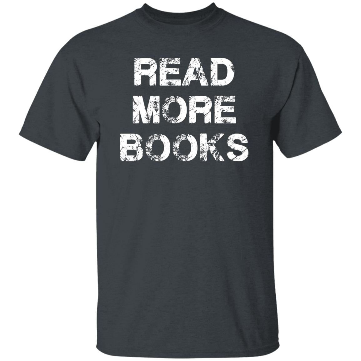 Read more books Unisex T-shirt Book lover, teacher tee black dark heather-Dark Heather-Family-Gift-Planet