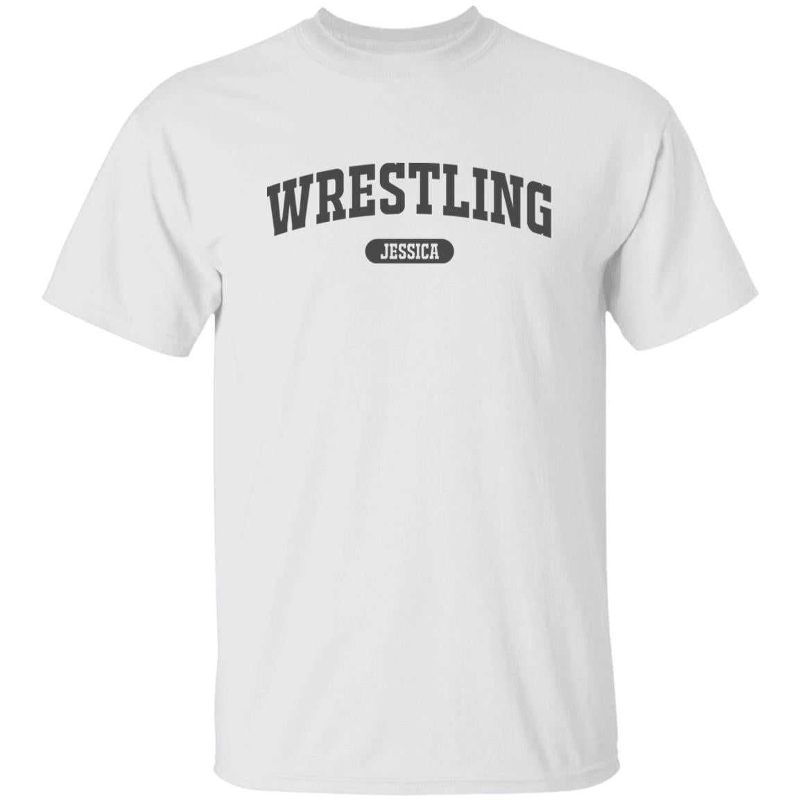 Wrestling Personalized Unisex T-shirt Custom Wrestler White Sand Light Blue-Family-Gift-Planet