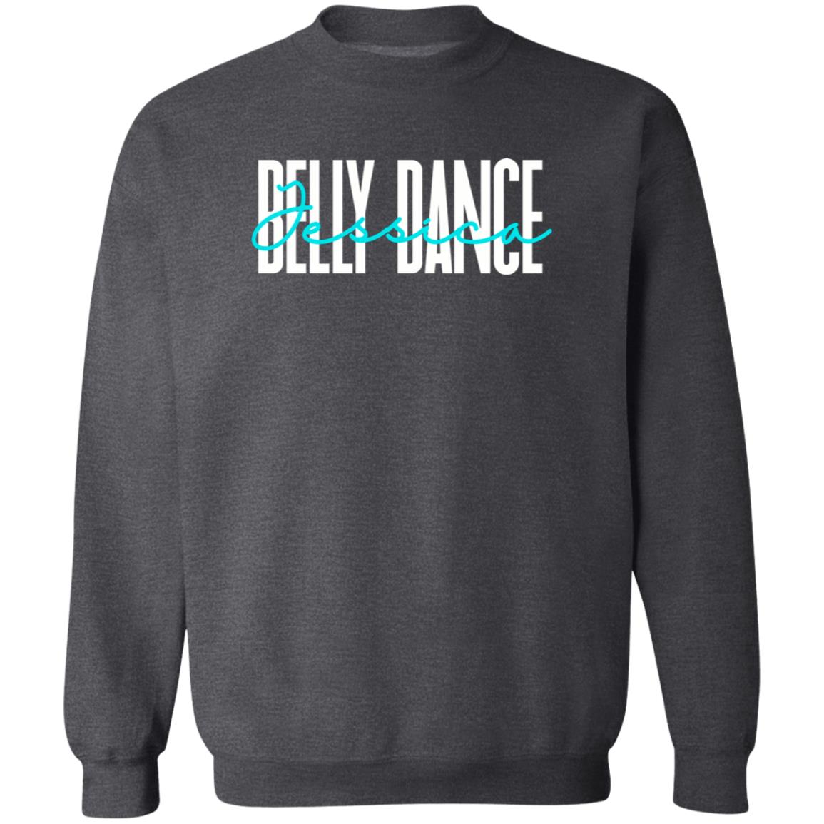 Personalized Belly dance Unisex Sweatshirt Custom name belly dancer Sand Black Dark Heather-Family-Gift-Planet