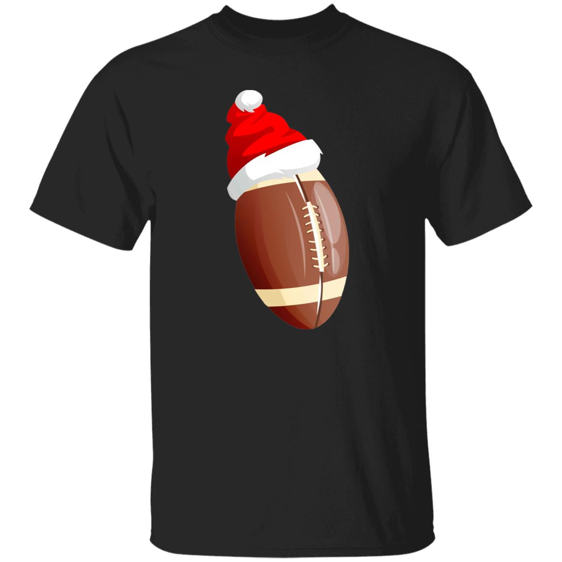 American football Christmas Unisex shirt rugby Holiday tee Black Dark Heather-Family-Gift-Planet