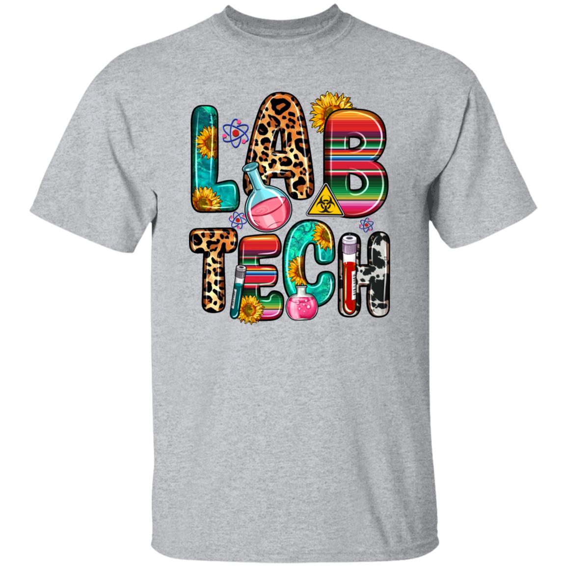 Lab tech T-Shirt gift Laboratory Technician Unisex tee Sand White Sport Grey-Family-Gift-Planet