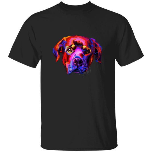 Watercolor Art Rottweiler dog Unisex shirt S-2XL black navy dark heather-Black-Family-Gift-Planet