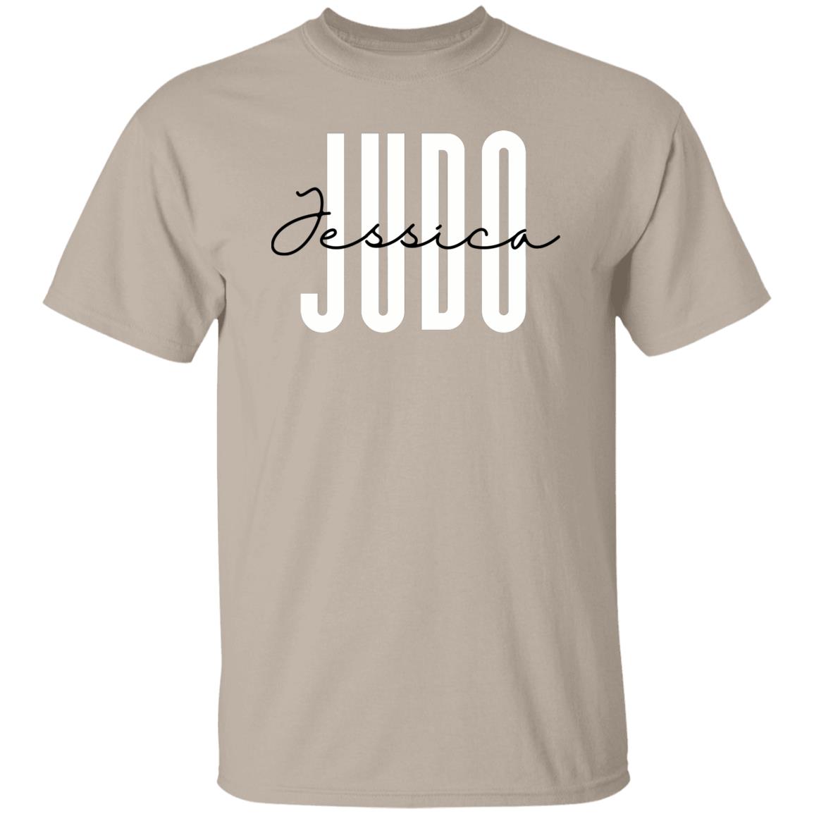 Personalized Judo Unisex T-shirt Custom Name Judo martial arts teacher Sand Blue Pink-Family-Gift-Planet