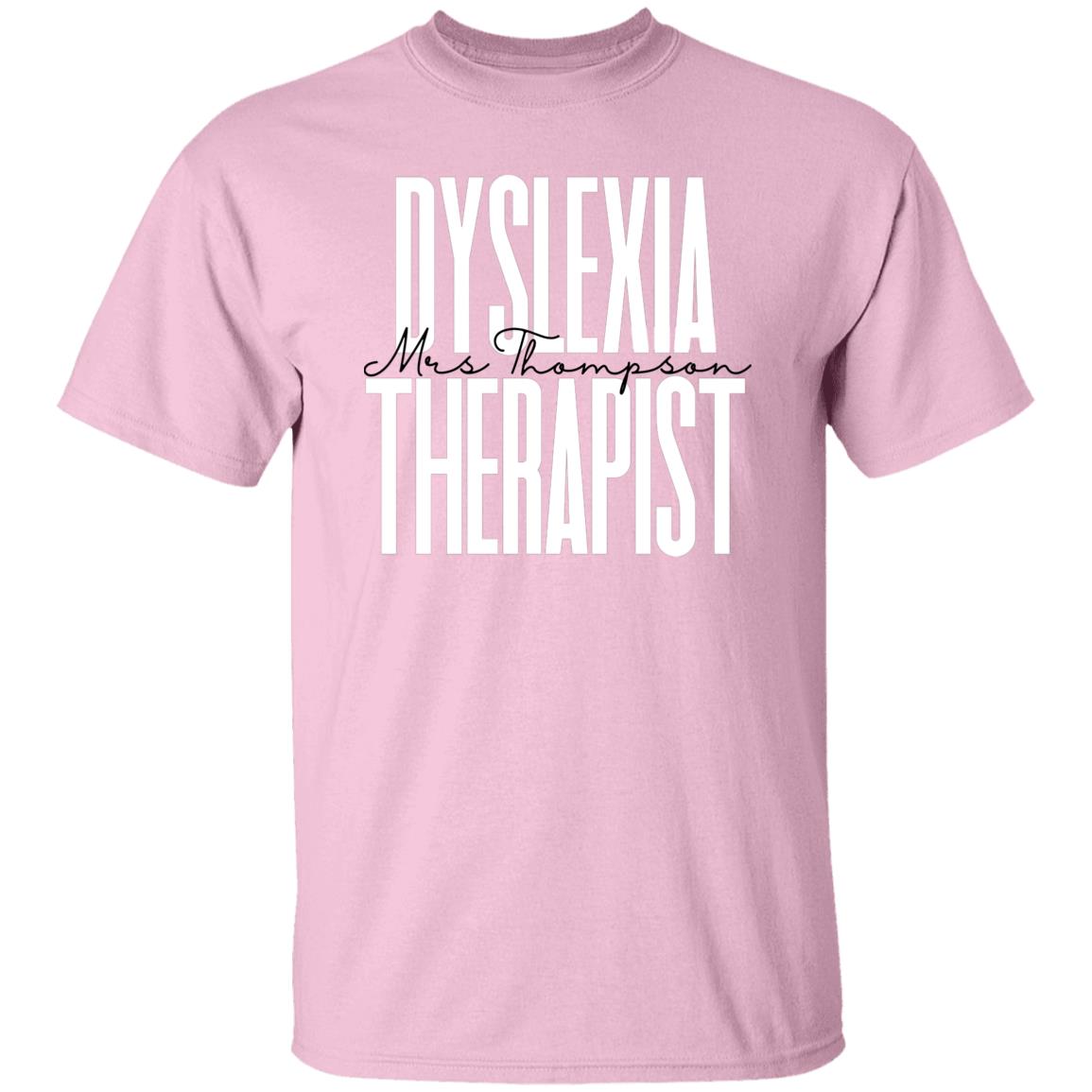 Personalized Dyslexia therapist Unisex T-shirt Custom name dyslexia teacher Sand Blue Pink-Family-Gift-Planet