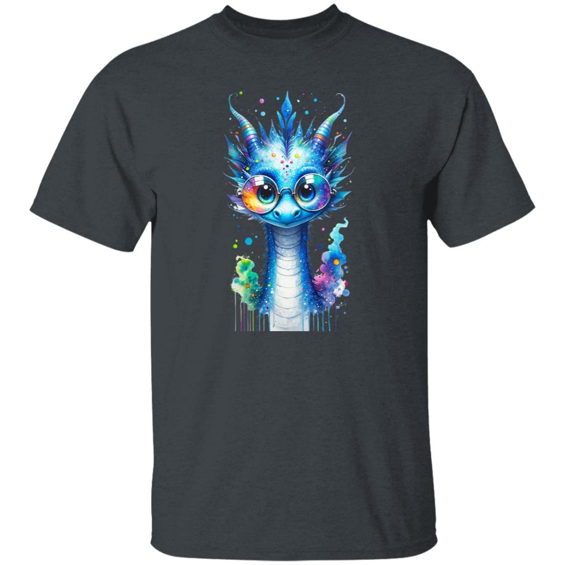 Blue Dragon Color Splash Unisex T-shirt 2024 new year tee-Family-Gift-Planet