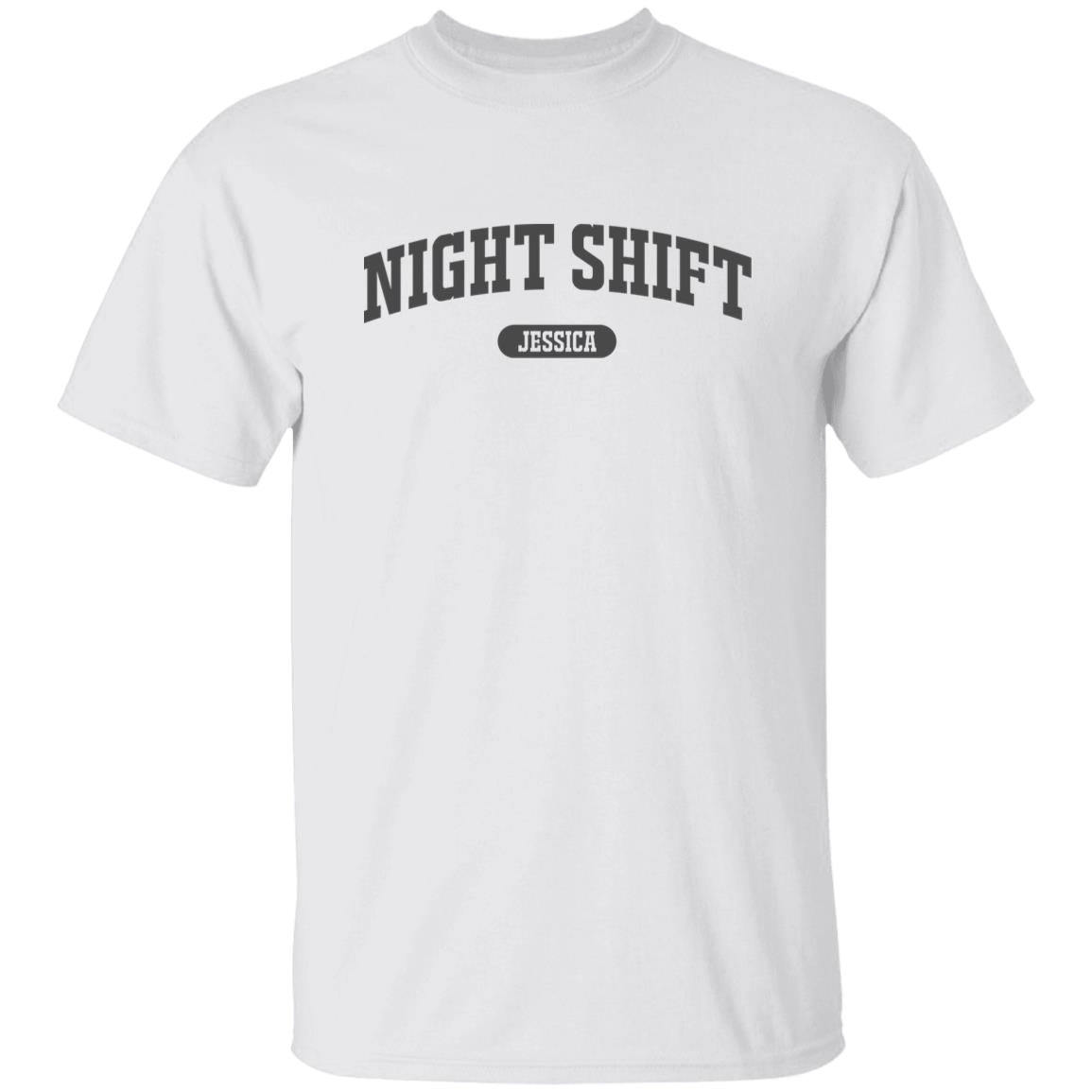 Night shift Personalized Unisex T-shirt Custom Night shift nurse White Sand Light Blue-Family-Gift-Planet