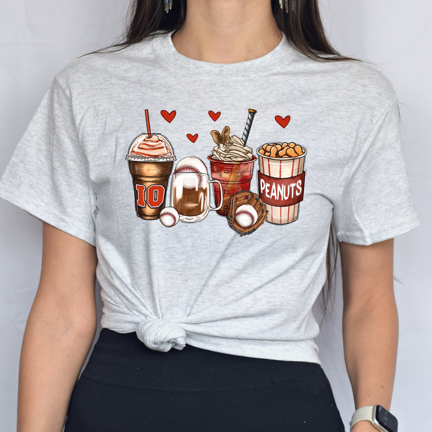 Baseball and coffee cups unisex tshirt baseball lover S-5XL-Family-Gift-Planet