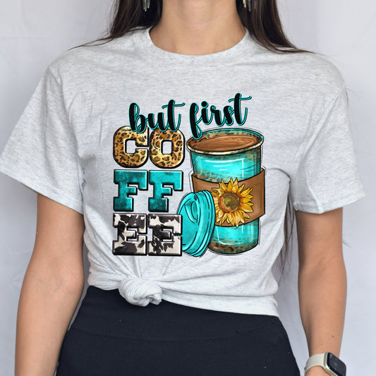 But first coffee coffee cups unisex tshirt coffee lover tee S-5XL-Family-Gift-Planet