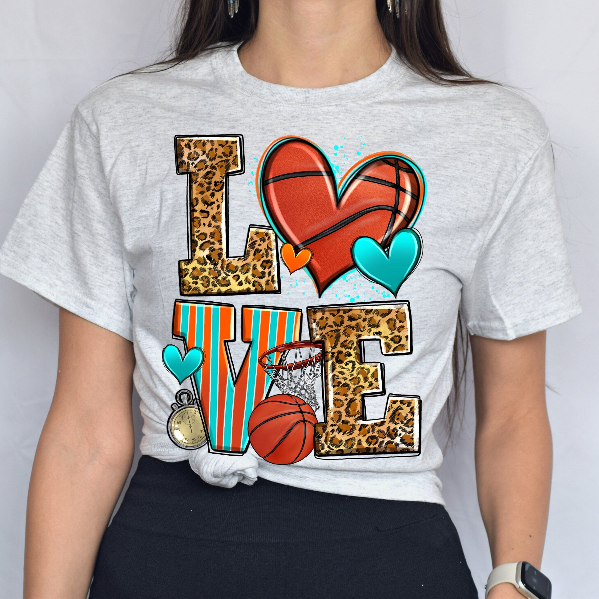 Love basketball Unisex t-shirt basketball player tee basketball coach gift-Family-Gift-Planet