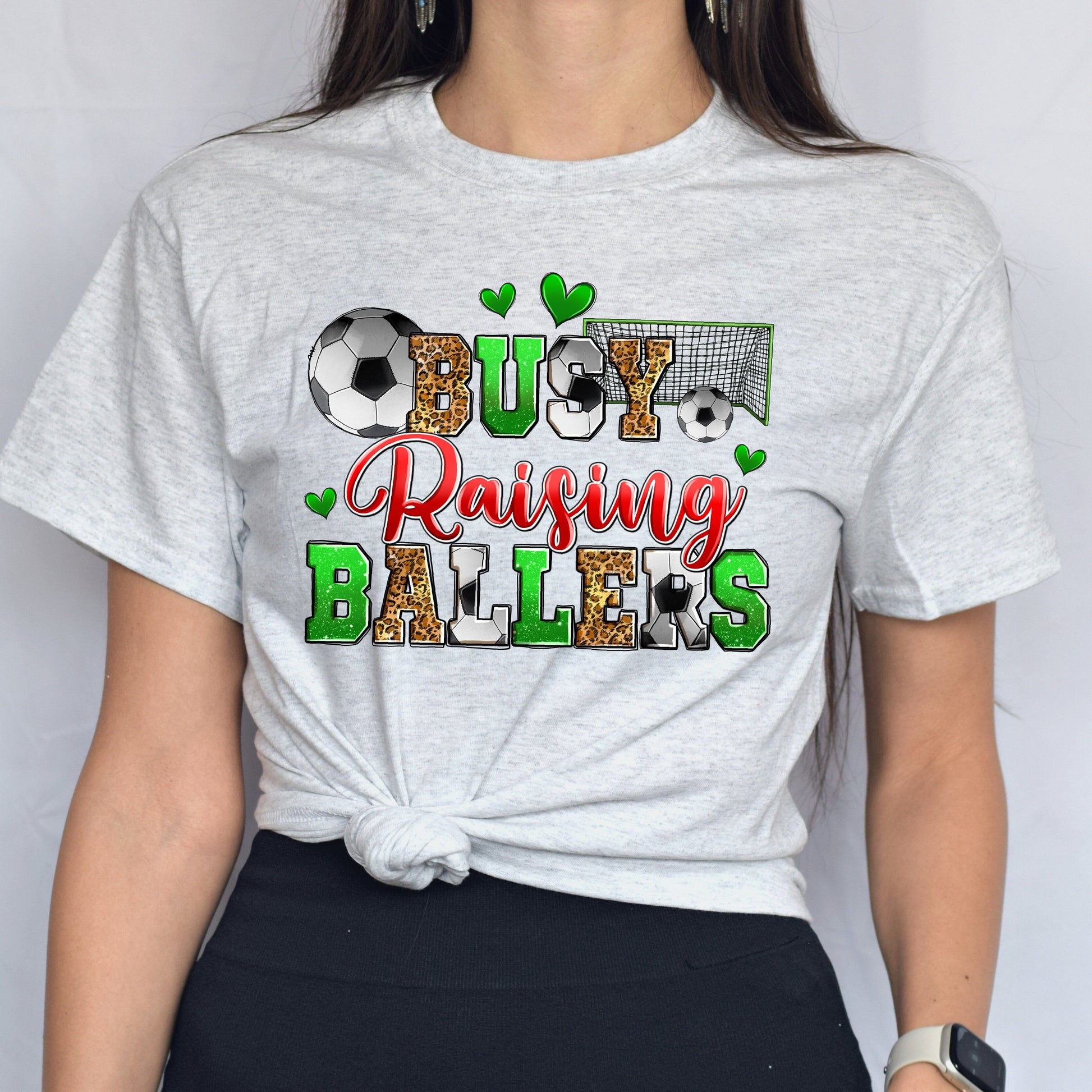 Soccer - busy raising ballers Unisex t-shirt soccer mom tee gift-Family-Gift-Planet