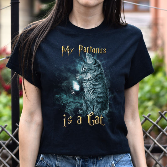 My patronus is a Cat Unisex shirt Black Dark Heather-Black-Family-Gift-Planet