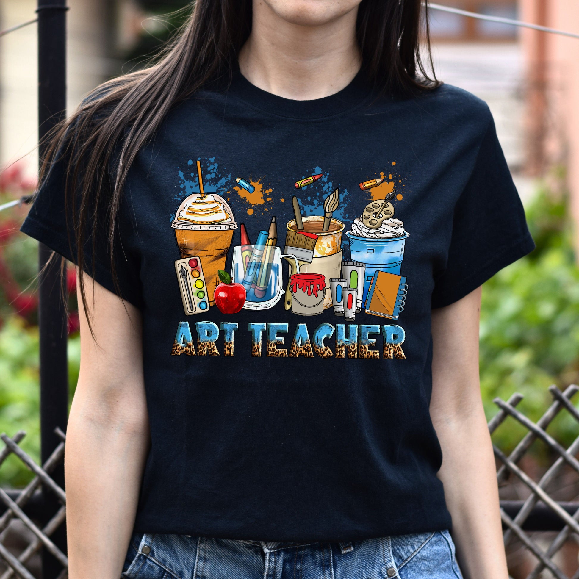 Art teacher coffee cups unisex tshirt art educator tee S-5XL-Family-Gift-Planet