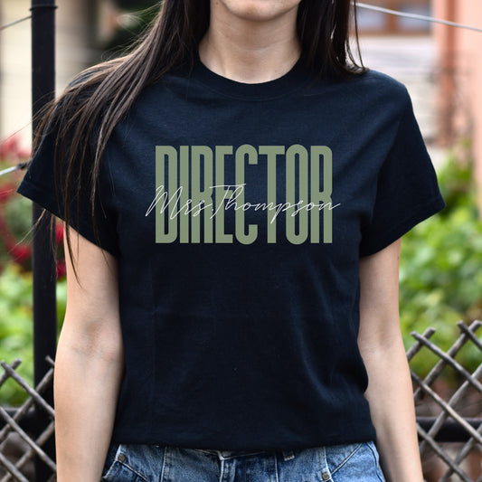 Director T-Shirt gift Movie director Customized Unisex tee Black Navy Dark Heather-Black-Family-Gift-Planet