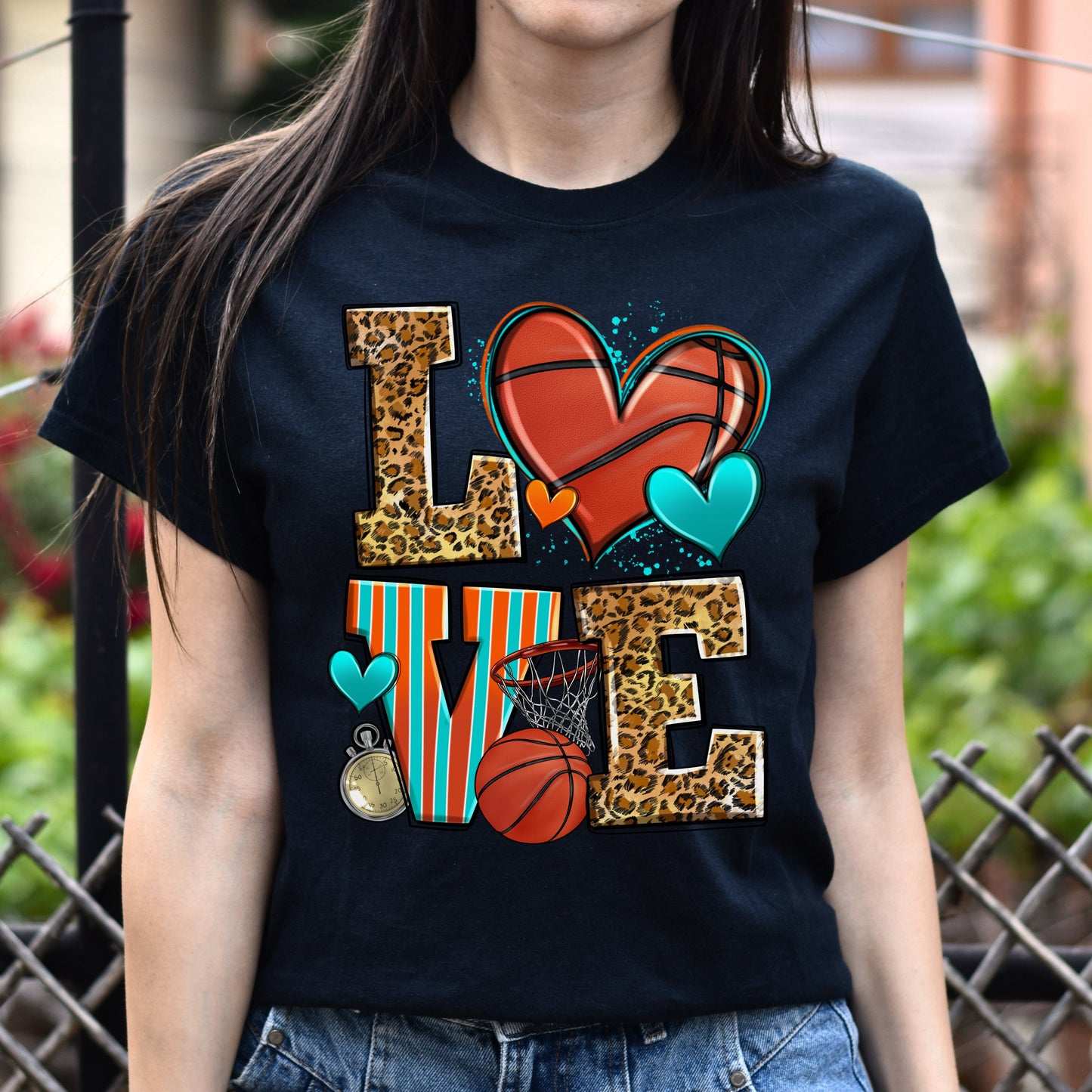 Love basketball Unisex t-shirt basketball player tee basketball coach gift-Family-Gift-Planet