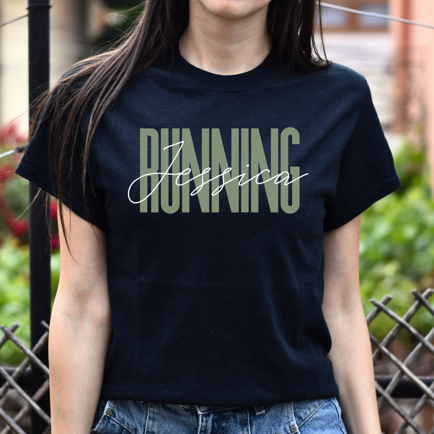 Running T-Shirt gift Marathon Runner Running mama Customized Unisex tee Black Navy Dark Heather-Black-Family-Gift-Planet