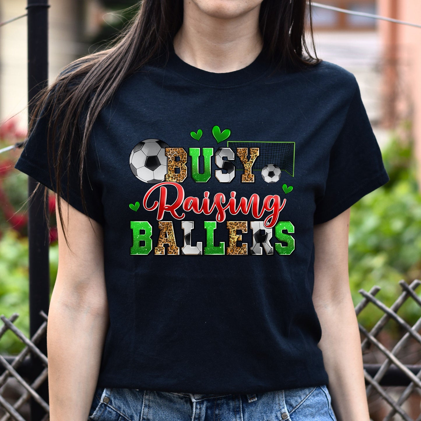 Soccer - busy raising ballers Unisex t-shirt soccer mom tee gift-Family-Gift-Planet