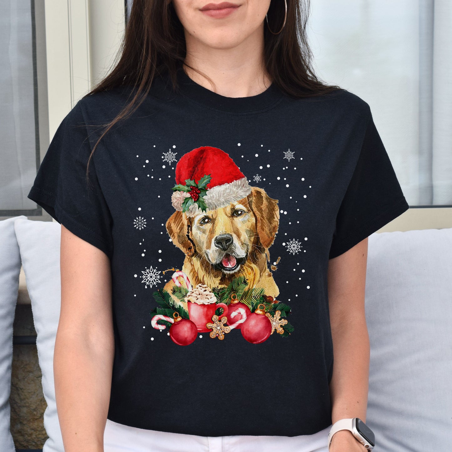 Labrador Retriever Christmas Unisex shirt Black Dark Heather-Black-Family-Gift-Planet