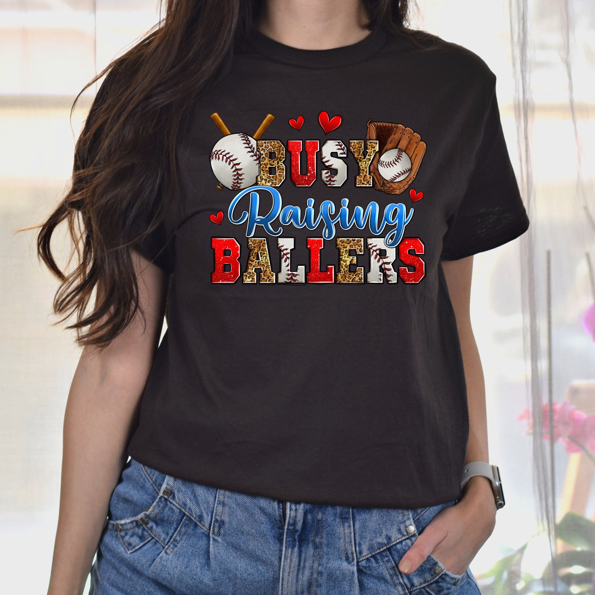 Baseball - busy raising ballers Unisex t-shirt baseball player tee baseball coach gift-Family-Gift-Planet