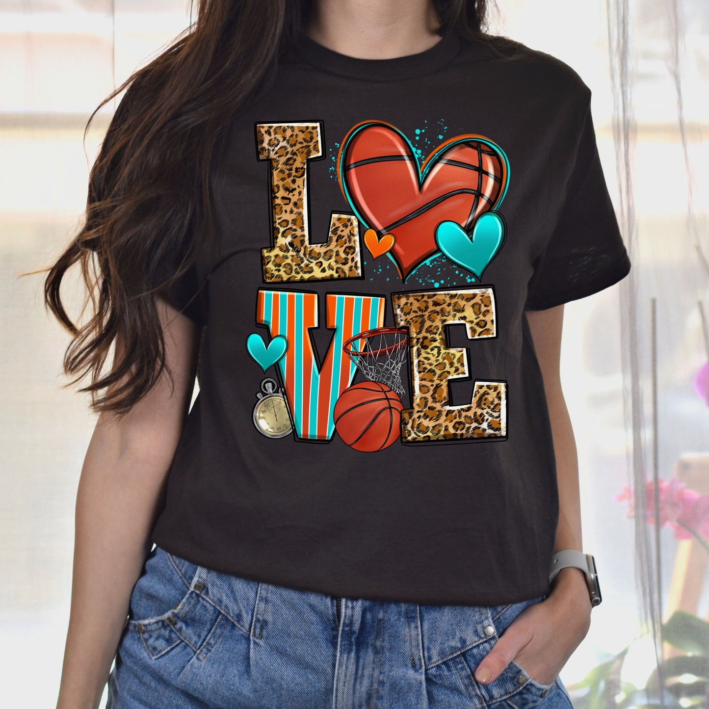 Love basketball Unisex t-shirt basketball player tee basketball coach gift-Family-Gift-Planet