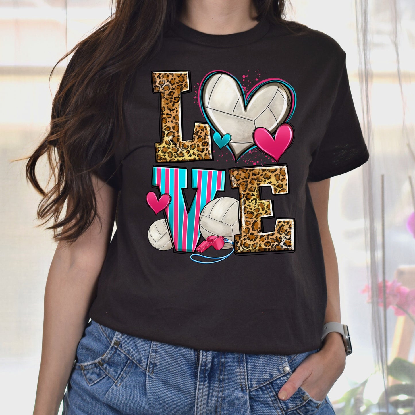 Love volleyball Unisex t-shirt volleyball player tee volleyball coach gift-Family-Gift-Planet