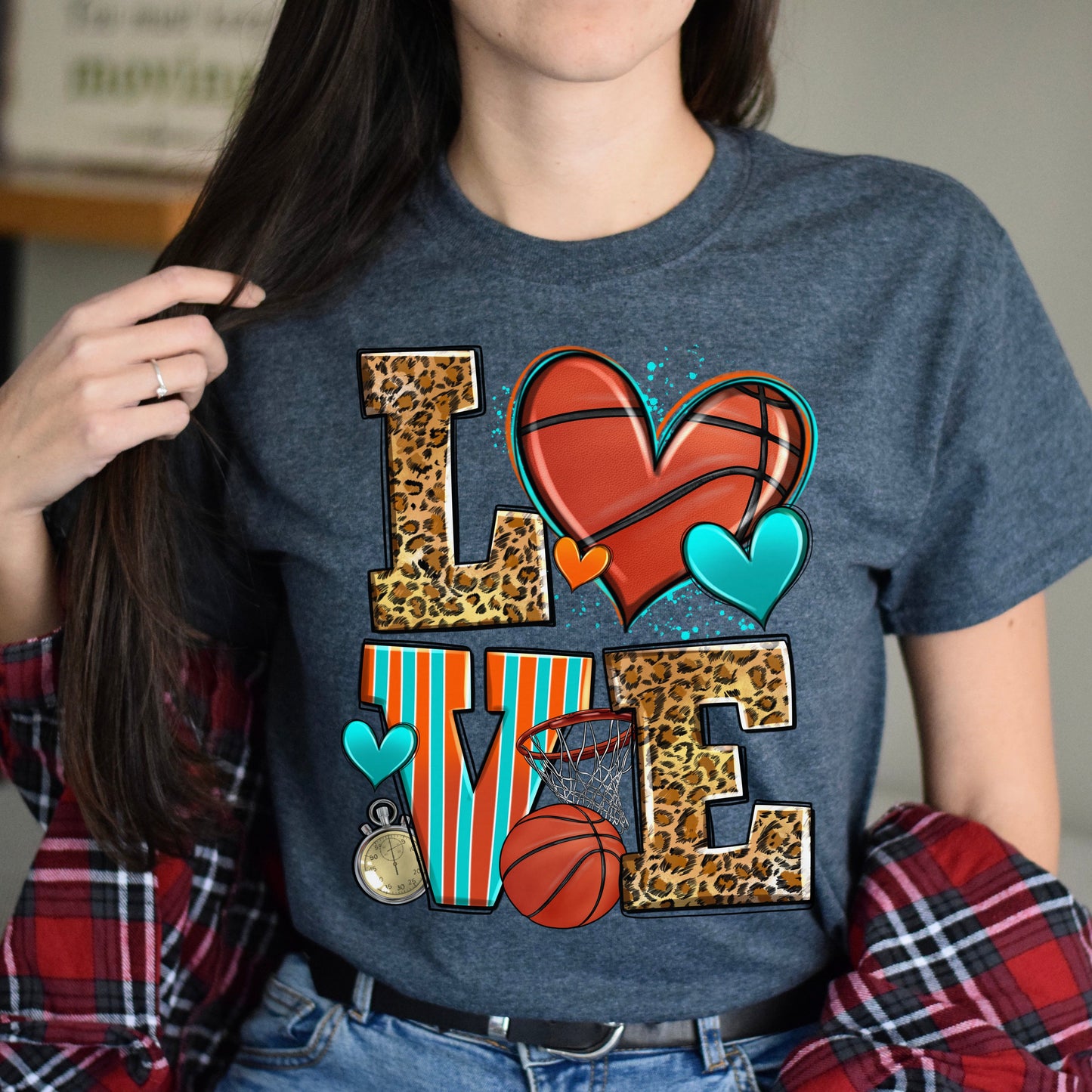 Love basketball Unisex t-shirt basketball player tee basketball coach gift-Family-Gift-Planet