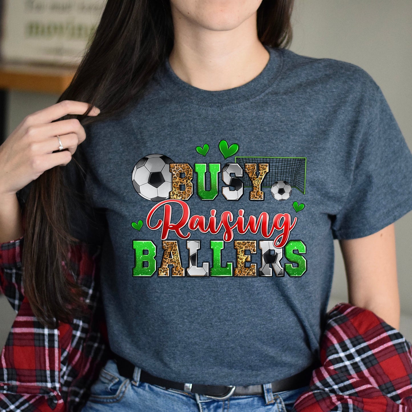 Soccer - busy raising ballers Unisex t-shirt soccer mom tee gift-Family-Gift-Planet